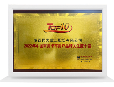 中國(guó)礦用卡車(chē)用戶(hù)品牌關(guān)注度十強(qiáng)
